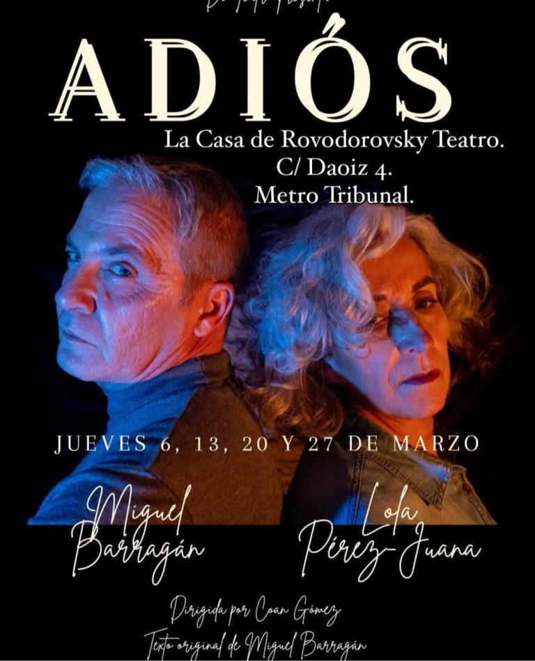 ADIÓS jueves 6, 13, 20 y 27 M