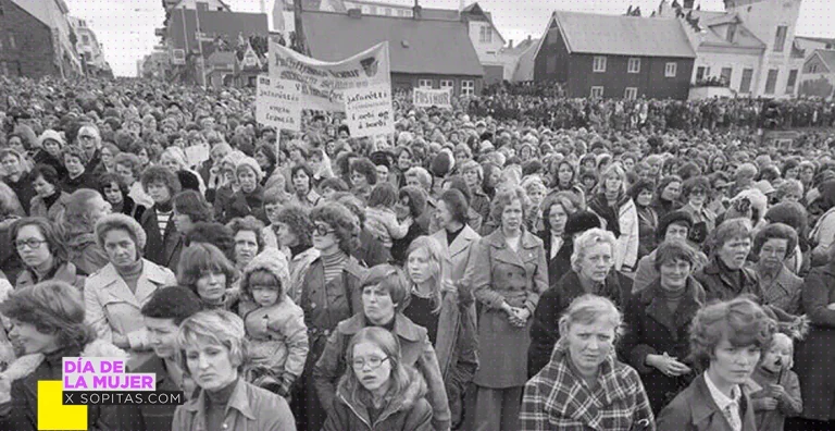 50 AÑOS DE ISLANDIA PRIMERA VICTORIA FEMINISTA DE LA HISTORIA, 1975